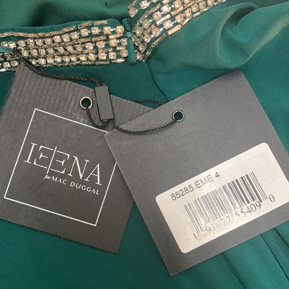 NWT MAC DUGGAL HALTER RHINESTONE ACCENTED EVENING GOWN - Picture 5 of 15